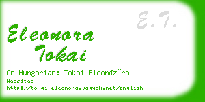 eleonora tokai business card